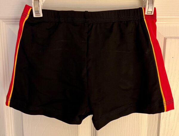 GK CHEER ADULT SMALL MICRO MINI ATHLETIC WORKOUT SHORTS BLACK RED GOLD SZ S - Image 8