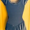 GK FIGURE SKATE ADULT SMALL CAP SLV LGHT BLUE VELVET JA SCOOP BACK DRESS Sz AS - Image 9