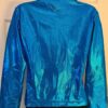 GK WARM UP JACKET ADULT SMALL BLUE SHIMMER FOIL ZIP FRONT GYM DANCE CHEER S - Image 4