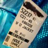 GK WARM UP JACKET ADULT SMALL BLUE SHIMMER FOIL ZIP FRONT GYM DANCE CHEER S - Image 6