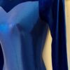 GK LgSLV LADIES SMALL NAVY VELVET BLUE SHIMMER GOLD GYMNAST DANCE LEOTARD Sz AS - Image 4