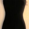 GK DANCE BIKETARD ADULT SMALL BLACK VELVET GYMNASTICS CHEER WORKOUT TANK Sz AS