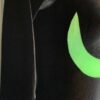 GK LgSLV BLACK VELVET ADULT SMALL PINK LIME GLITTER RIBBONS GYMNASTIC LEOTARD AS - Image 4