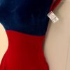 GK FIGURE SKATE ADULT SMALL CAP SLV X-STRAP ROYAL RED VELVET DRESS Sz AS NWT! - Image 5