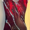 GK WATERCOLOR LADIES SMALL SUBLIMATED ON HOLOTEK  GYMNASTICS DANCE TANK LEOTARD - Image 6