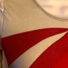 GK ADULT SMALL RED IRIDESCENT METALLIC SILVER LgSLV GYMNAST DANCE LEOTARD Sz AS - Image 2