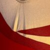 GK ADULT SMALL RED IRIDESCENT METALLIC SILVER LgSLV GYMNAST DANCE LEOTARD Sz AS - Image 7