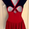 GK FIGURE SKATE ADULT SMALL CAP SLV X-STRAP ROYAL RED VELVET DRESS Sz AS NWT! - Image 7