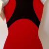 GK BLACK & RED NYLON/SPANDEX ADULT X-SMALL SWAR CRYSTAL JA TANK LEOTARD Sz AXS - Image 7