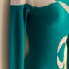 GK LgSLV GREEN VELVET ADULT SMALL SILVER LUREX SWIRLS GYMNASTS LEOTARD SZ S NWT! - Image 3