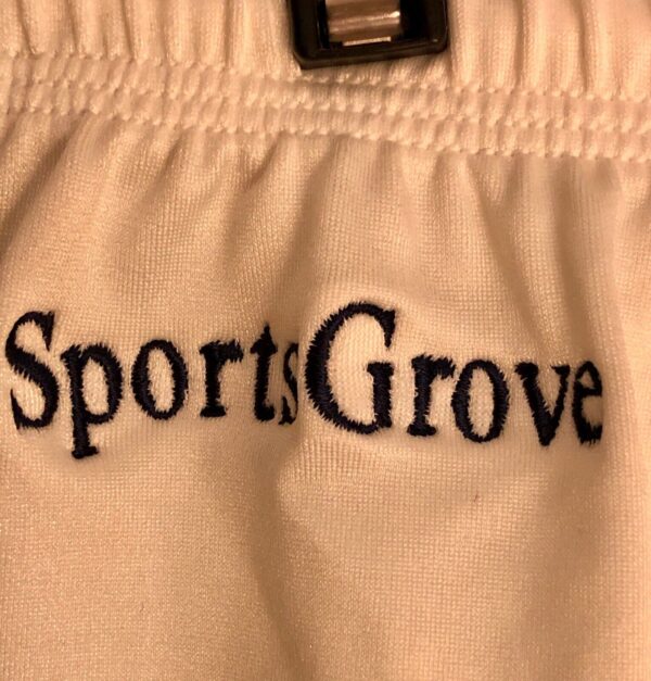 GK MENS X-SMALL #1817 WHITE â€œSPORTS GROVEâ€ GYMNASTICS RUNNING COMP SHORTS AXS - Image 2