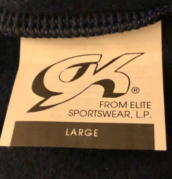 GK WARM UP ADULT LARGE NAVY POLYESTER FLEECE SIDE ZIP OFF ICE SKATE PANTS AL NWT - Image 7