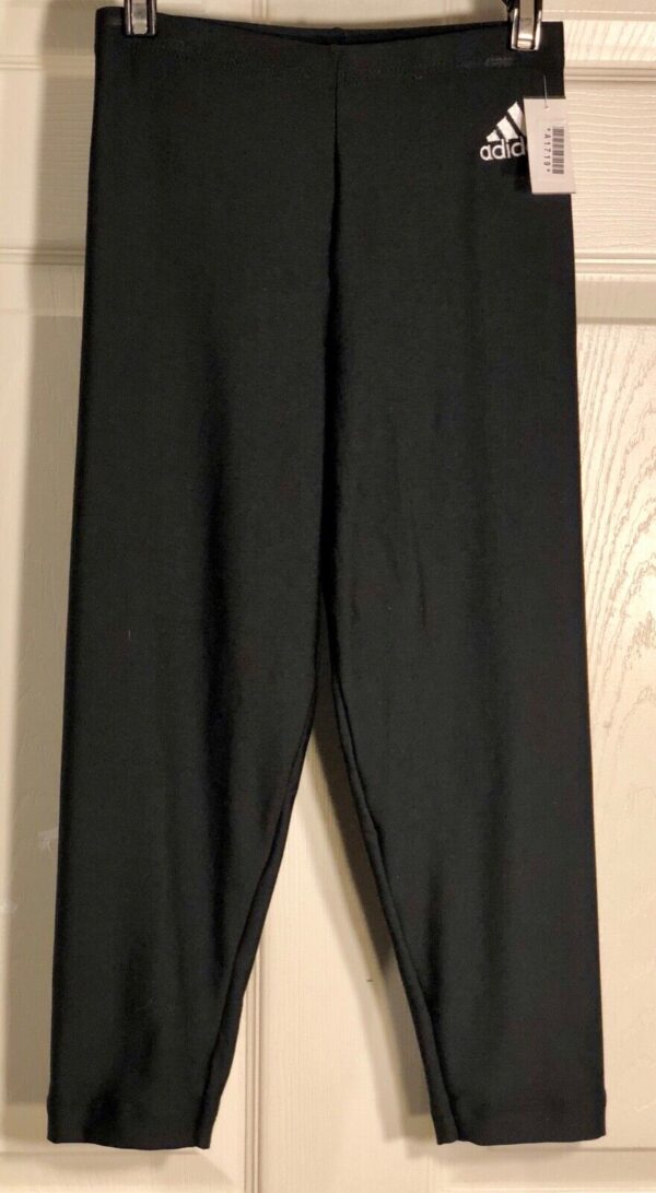 NWT! ADIDAS BLACK CAPRI TIGHTS CLIMALITE BY GK SIZE ADULT S