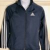 ADIDAS GK DRYTECH CHILD MEDIUM NAVY GYMNASTICS ATHLETES WARM UP JACKET CM NWT!