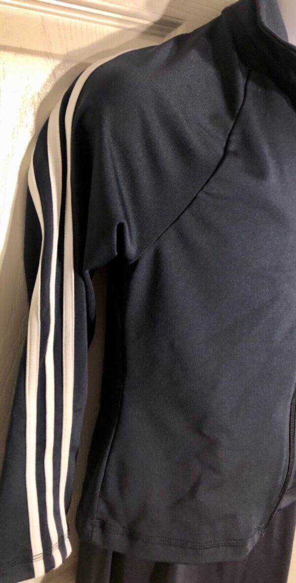 ADIDAS GK DRYTECH CHILD MEDIUM NAVY GYMNASTICS ATHLETES WARM UP JACKET CM NWT! - Image 7