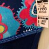 GK SLVLS BIKETARD ADULT SMALL NAVY VELVET FLORAL PRINT DANCE WORKOUT Sz AS NWT! - Image 4