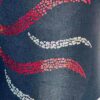 GK RADIANT SPIRIT ADULT SMALL NAVY FOIL SILVER RED SEQUINS GYMNASTS LEOTARD S - Image 2