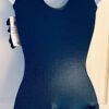 GK RADIANT SPIRIT ADULT SMALL NAVY FOIL SILVER RED SEQUINS GYMNASTS LEOTARD S - Image 5
