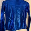 GK SUPPLEX WARM UP JACKET ADULT SMALL TURQUOISE FOIL WHITE GYMNASTICS CHEER Sz S - Image 6