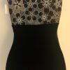 GK DANCE BIKETARD ADULT SMALL BLACK FLORAL FOILED PRINT VELVET GYM CAMISOLE AS - Image 6