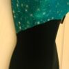 GK DANCE BIKETARD ADULT SMALL SILVER STARRY NIGHT FOIL BLACK VELVET TANK Sz AS - Image 3