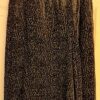 NIC + ZOE LADIES BLACK VELVET SHEER LINED PRINT SMALL 6 MIDI SKIRT Sz S (6) EUC! - Image 2