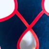 GK SAPPHIRE VELVET ADULT SMALL RACERBACK RED TRIM JA GYMNAST DANCE LEOTARD Sz AS - Image 8