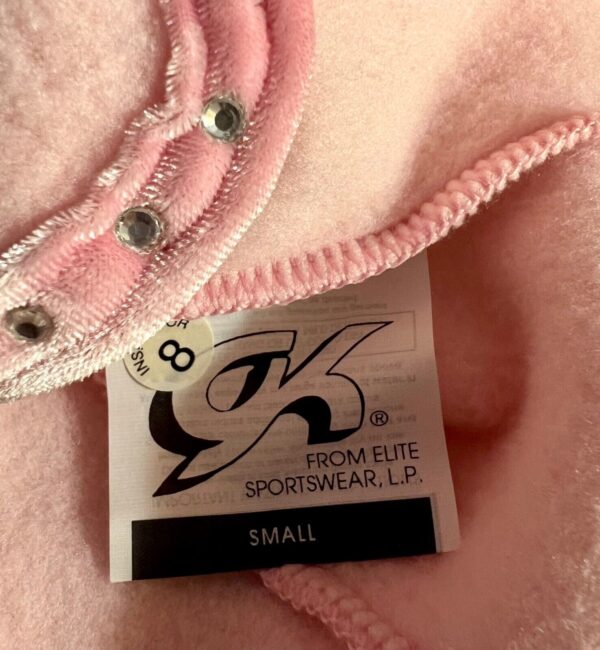 GK ICE FIGURE DANCE SKATE ADULT SMALL PINK FLEECE VELVET JA ZIP JACKET SZ S NWT! - Image 10