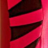 GK Elite PINK POP Pink Black Foil Gymnastic Dance Leotard Adult M NWT - Image 3