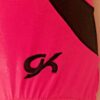 GK Elite PINK POP Pink Black Foil Gymnastic Dance Leotard Adult M NWT - Image 4