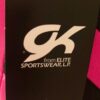 GK Elite PINK POP Pink Black Foil Gymnastic Dance Leotard Adult M NWT - Image 5