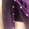 GK ICE FIGURE SKATE ADULT SMALL EGGPLANT VELVET CAMISOLE ASYM YOKE JA DRESS AS - Image 6