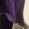 GK ICE FIGURE SKATE ADULT SMALL EGGPLANT VELVET CAMISOLE ASYM YOKE JA DRESS AS - Image 7