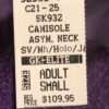 GK ICE FIGURE SKATE ADULT SMALL EGGPLANT VELVET CAMISOLE ASYM YOKE JA DRESS AS - Image 9