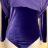 GK FIGURE/DANCE SKATE LgSLV ADULT SMALL PURPLE VELVET EMPIRE WAIST DRESS SZ S - Image 4