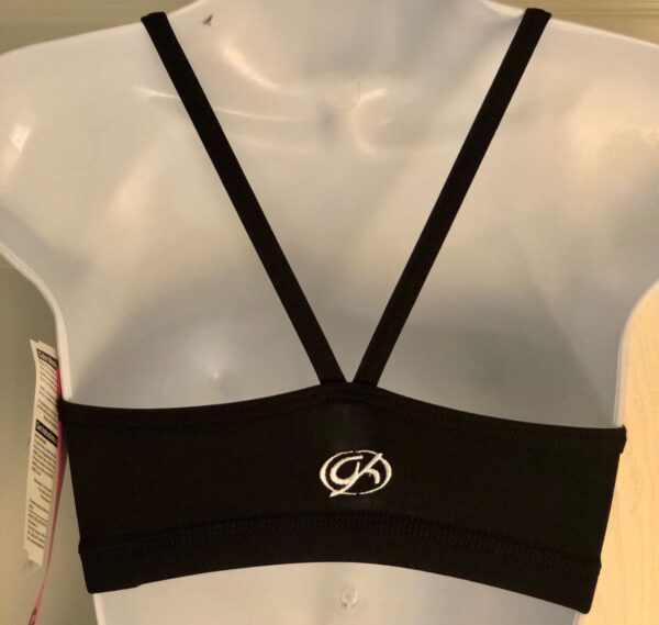 GK ELITE CHEER SPORT TOP ADULT X-SMALL BLACK SYLKTECH CAMISOLE AXS NWT! - Image 2