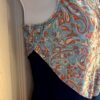 GK ADULT X-LARGE PAISLEY BLUE & NAVY VELVET GYMNASTIC DANCE TANK LEOTARD SZ XL - Image 4