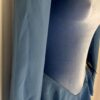 GK ICE FGURE SKATE BLUE VELVET ADULT X-SMALL GEORGETTE SLEEVES JA DRESS AXS NWT! - Image 4