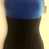 GK DANCE BIKETARD ADULT SMALL OCEAN BLACK RED VELVET GYM CHEER CAMISOLE Sz AS