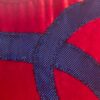 GK ELITE LgSLV LADIES SMALL RED VELVET BLUE FOIL GYMNASTICS DANCE LEOTARD AS NWT - Image 2