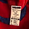 GK ELITE LgSLV LADIES SMALL RED VELVET BLUE FOIL GYMNASTICS DANCE LEOTARD AS NWT - Image 5