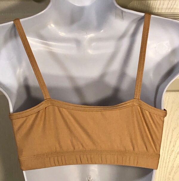 GK Elite CAMISOLE SPORTS BRA #1460 ADULT MEDIUM NUDE COTTON/SPANDEX Size AM NWT! - Image 2