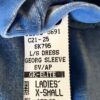 GK ICE FGURE SKATE BLUE VELVET ADULT X-SMALL GEORGETTE SLEEVES JA DRESS AXS NWT! - Image 8
