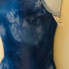 GK ICE FIGURE SKATE ADULT SMALL BLUE TIE-DYE FOIL PRINT CAMISOLE DRESS Sz AS - Image 4