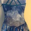 GK ICE FIGURE SKATE ADULT SMALL BLUE TIE-DYE FOIL PRINT CAMISOLE DRESS Sz AS - Image 5