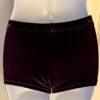 GK WORKOUT SHORTS ADULT X-SMALL MICRO MINI EGGPLANT VELVET CHEER DANCE GYMNAS XS - Image 6