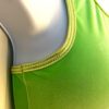 GK ADULT LARGE GREEN VELVET FLORAL AP â€œGYM DIVAâ€ METAL BEAD TANK CROP TOP  Sz AL - Image 3
