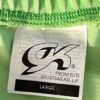 GK ADULT LARGE GREEN VELVET FLORAL AP â€œGYM DIVAâ€ METAL BEAD TANK CROP TOP  Sz AL - Image 7