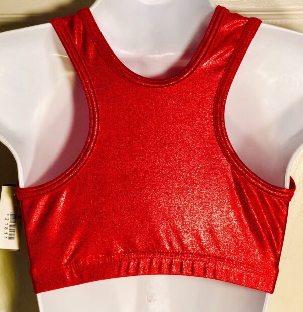 NWT! GK Elite Red Mystique Cheer Dance Top Racerback Size Adult S - Image 2