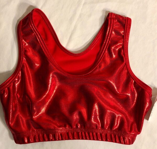 NWT! GK Elite Red Mystique Cheer Dance Top Racerback Size Adult S - Image 3